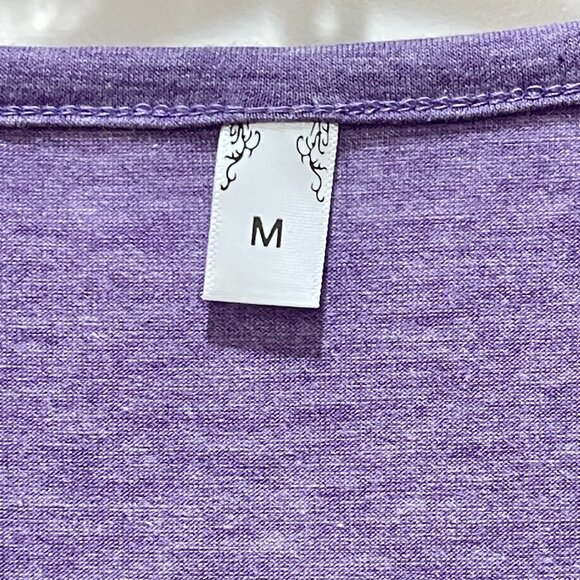 New Halloween Fall Medium Tee Shirt Top V Neck Black Cat Theme - Picture 4 of 6